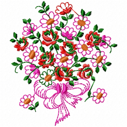 Flowers And Tree Embroidery Design 8 Flowers And Tree Embroidery Design 8